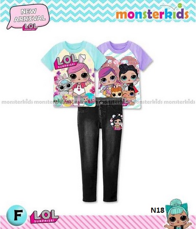 setelan 3in1 cartoon lol